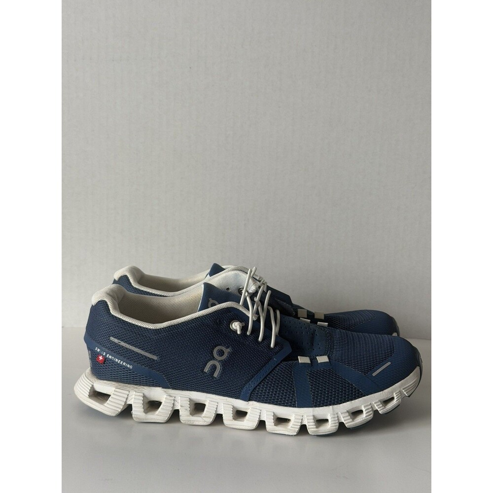 On Cloud 5 Shoes Womens Sz 8 Navy Blue Running Athletic Sneakers Lightweight EUC